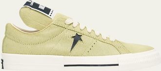 DRKSHDW RICK OWENS x Converse Mens Onestr Calf Hair Low-Top Sneakers