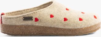 Haflinger CUORICINI Womens Felt Clogs Grey - Size UK 5