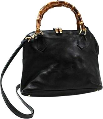 Gucci Pre-owned Shoulder bag - Dames - Pre-owned - Zwart - Maat: ONE Size Leer
