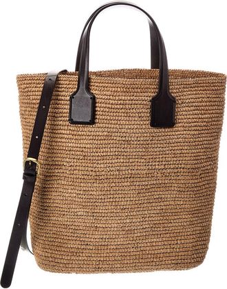 Dragon Diffusion Sacha Straw & Leather Tote