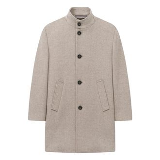 Bugatti Cappotto Classico con Collo alla Coreana - - Coats - Uomo - Beige - L