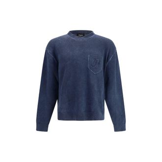 Dsquared2 Blue Polyester Mens Sweatshirt