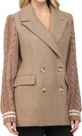 Fate Womens Duly Noted Blazer In Beige