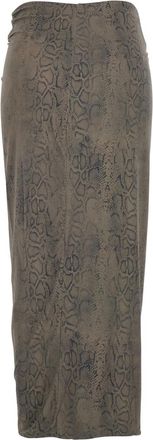 Federica Tosi Womens Skirt Green Polyamide