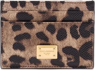 Dolce & Gabbana Leopard Print Card Holder