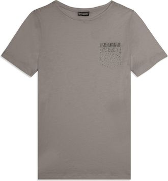 Freddy T-shirt manica corta con strass a forma di taschino FREDDY