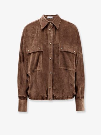 Brunello Cucinelli Camicia in velluto a costine - BRUNELLO CUCINELLI - gender_Woman