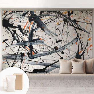 Tulup Carta Da Parati Con Design Moderno - Per Rinnovamento Rapido - Non-woven - Per Interni Moderni Caos Finanziario 208x146 Cm