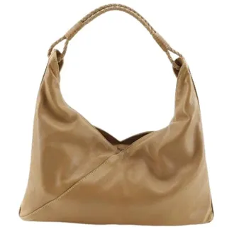 Bottega Veneta Pre-owned Shoulder Bags, female, Brown, Size: ONE SIZE Pre-owned Hobo Calf Shoulder Bag