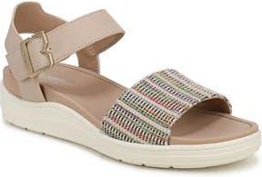 Dr. Scholls Time Off Sky Ankle Strap Platform Sandal in Cream Multi at Nordstrom Rack, Size 8.5