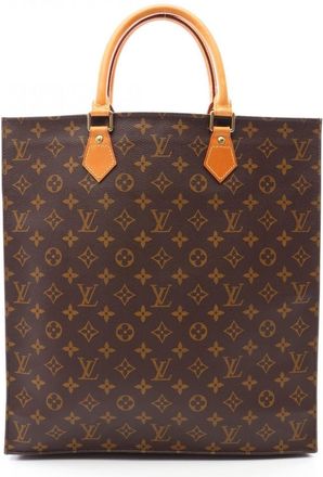 Louis Vuitton Brown Coated Canvas Pvc Monogram Leather Handbag Tote Bag (Pre-Owned)
