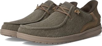 Skechers Mens Melson-Coronado Sneaker, Khaki, 8.5 UK