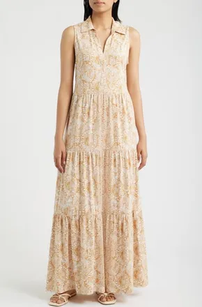 Lilly Pulitzer Riegan Maxi Dress in Iced Latte Lil Jims Stuff at Nordstrom, Size Xx-Large