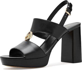 Michael Kors Erin Platform Sandals Womens Dress Sandals Black : 5.5 M, Leather