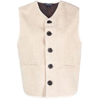 SOEUR V-neck Faux-shearling Vest