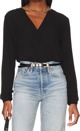 bobi Cuffed Sleeve Tunic In Black