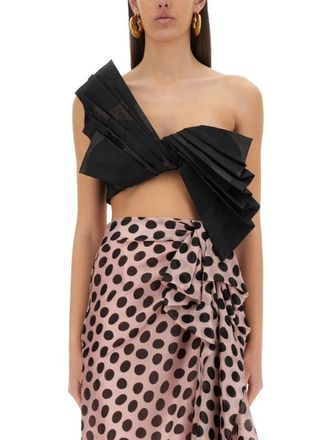Nina Ricci Twisted Polka Dots Top