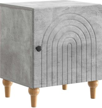 vidaXL Armario De Noche Gris Hormig&oacute;n 43 X 34,5 X 50 Cm Vidaxl