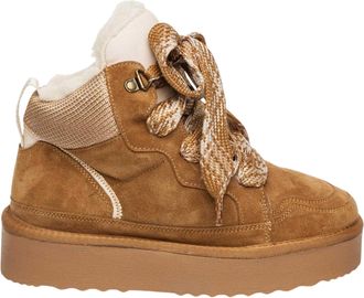 Steve Madden Dameslaarzen van su&egrave;de met Paci-ruitjespatroon (Kastanjebruin/su&egrave;de)