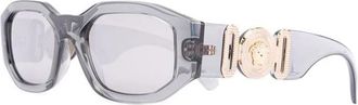 Versace Medusa Biggie Zonnebril - unisex - Zonnebrillen - Grijs - 53 MM - Accessoires