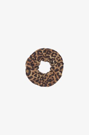 Ganni Mixed Leopard Cotton Scrunchie