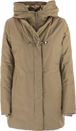 Fay Womens Technical Gabardine Toggle Coat - Sage Green - Size Medium
