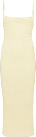 Nanushka Barra Smocked Midi Dress - Womens - Polyester/Polyurethane/Recycled Polyester