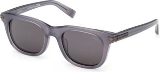 Ermenegildo Zegna Ez 0281 Zonnebril - Heren - Zonnebrillen - Grijs - ONE Size - Accessoires