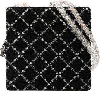 Chanel Pre-owned Gestructurede Schoudertas - Dames - Vintage Schoudertas - Zwart - ONE Size - Vintage