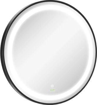 Kleankin Bathroom Round Mirror with 3 Temperature Colours | TJ Hughes