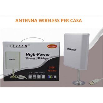 Trade Shop Trade Shop - Adattatore Wireless Wi-fi Amplificatore Antenna 36dbi 150mbps Wi-cd001
