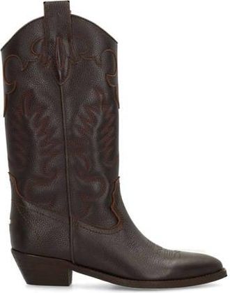 Sacha leren cowboylaarzen bruin