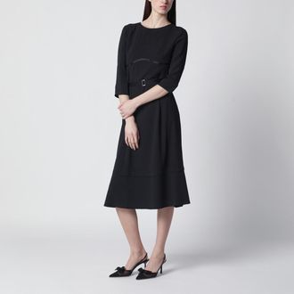 Prada Black silk-blend dress