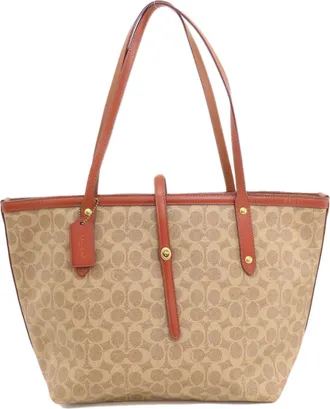 Coach Brown Pvc Tote Bag (Pre-Owned)