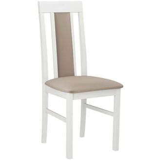 Mirjan24 Mobilier1 - Silla Victorville 165, Blanco, 96x43x40cm, Tapiz, De Madera, Madera, Muebles Ya Montados