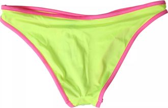 Dolce & Gabbana Yellow Pink Nylon Swimwear Bottom Beachwear Womens Bikini