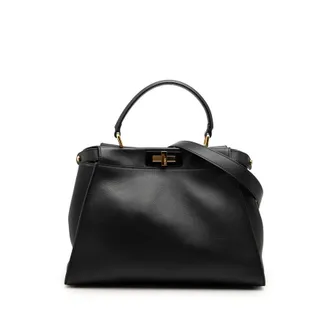Fendi Pre-owned Fendi Medium Leather Selleria Peekaboo Iconic Satchel Ladies HRVECM548ENZ7WIG