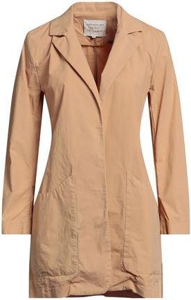 Alessia Santi Single-Breasted Overcoat for Women in Beige with Lapel Collar