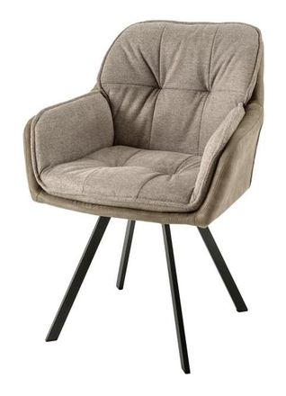 Global Interiors Drehbarer Designstuhl Lounger Vintage Taupe