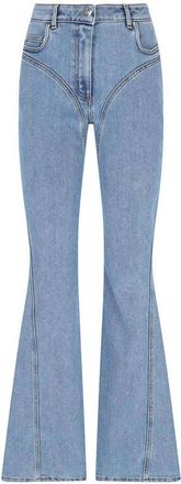 MUGLER Sky Blue Bootcut High Rise Jeans
