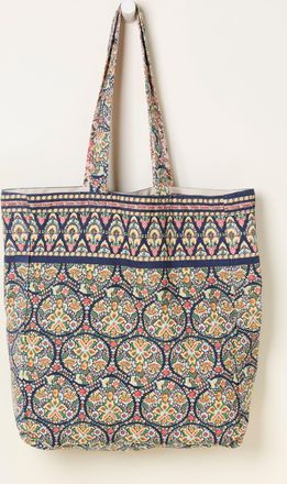 Fat Face FatFace Chalk White Ornate Paisley Reversible Tote Bag