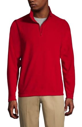 Lands End School Uniform Young Lightweight Fleece Quarter Zip Pullover in Red at Nordstrom, Size Xx-Large