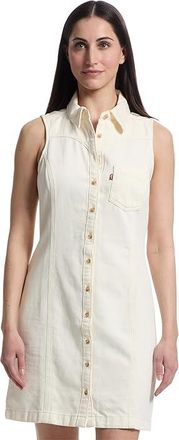 Levi's Zeda Denim Sleeveless Dress Womens Dress Seeded State : SM, Cotton/Denim