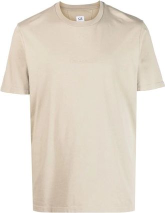 C.P. Company C.p. Company, Heren, Tops, Beige, Maat: XL Katoen