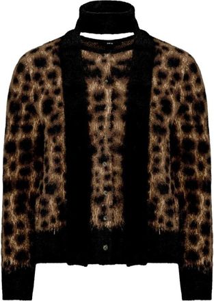 Zero &deg;C Fuzzy Leo Vest met sjaal - Dames - Truien - Veelkleurig - Maat: L Viscose