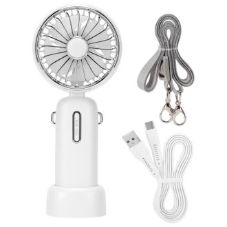 OEM Ventilador De Mano - 3 Velocidades - 4800 Mah - 4000 A 6000 Rpm - Dise&ntilde;o De Aspas En Espiral - 18 X 7 7 X 4 Cm - 1 Unidad