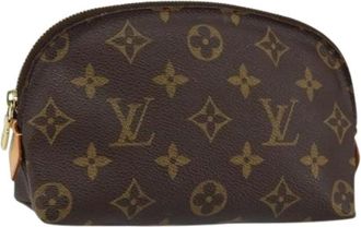 Louis Vuitton Pre-owned Clutches, female, Brown, Size: ONE SIZE Pre-owned Canvas Pouch