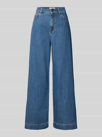 Max Mara Wide Leg Jeans aus reiner Baumwolle Modell VEGA in Jeansblau, Gr&ouml;&szlig;e 46