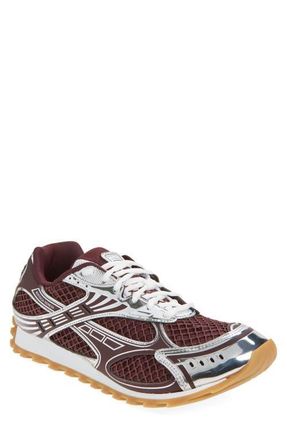 Bottega Veneta Orbit Low Top Sneaker in 2245 Barolo/Silver at Nordstrom, Size 8Us