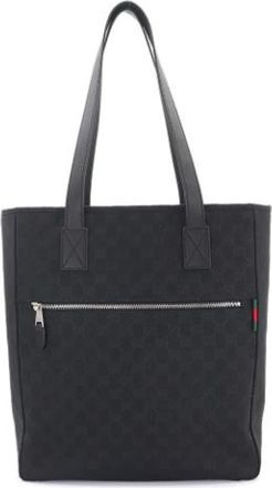 Gucci Pre-owned GG Canvas 834796 Tote Bag - Dames - Vintage Shopper - Zwart - ONE Size - Vintage